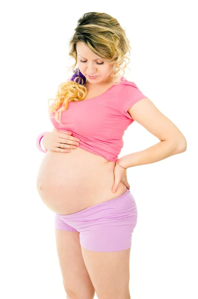 Mutlu genç hamile kız Telifsiz Stok Fotoğraflar
