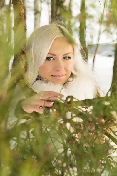 Blonde girl of about tree — Stock Photo, Image