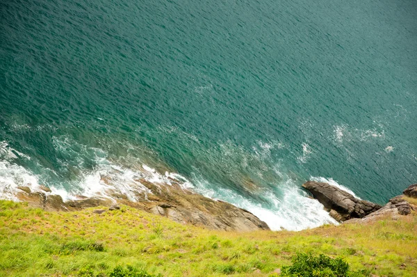 La hierba en la playa de arena — Foto de Stock