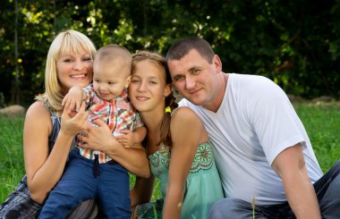 büyük mutlu bir aile