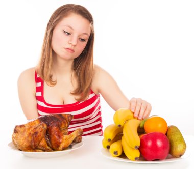 güzel kız yemek