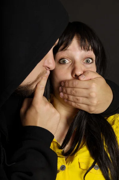 Offender says remain silent victim — Stock Photo, Image