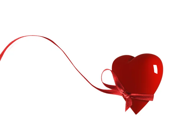 Bir kalp ile bir şerit - Stok İmaj