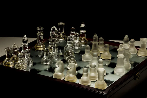 Schach und Kampf — Stockfoto