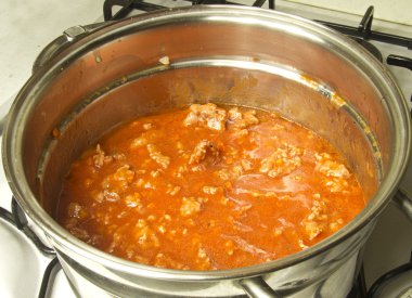pişirme İtalyan domates sosu