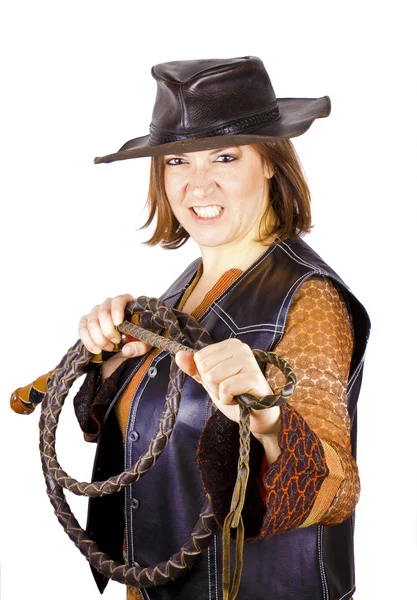Hat and whip — Stock Photo, Image