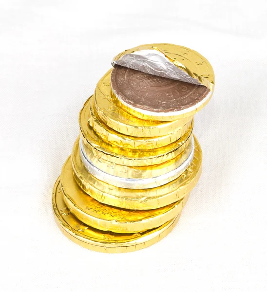 Chocolate money — Stock Photo, Image