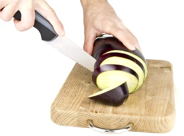 Egg plant cut — Stock Photo, Image