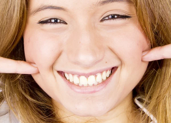 Sorriso menina — Fotografia de Stock