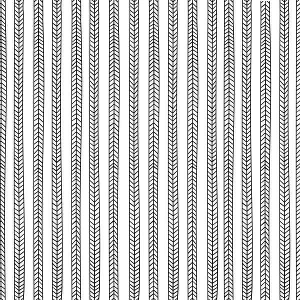 Vector endless seamless pattern with repeating stylized black an — Stock Vector