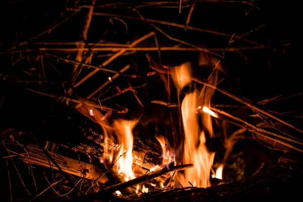 Φωτιά Και Φλόγες Φλόγες Και Σπινθήρες Κοντά Μοτίβα Φωτιάς Φλόγες — Φωτογραφία Αρχείου