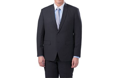 Well dressed senior man in the studio That emphasizes thoughtful thinking, thinking carefully, in the white background