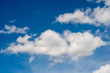 Blue sky with white clouds. on a clear day