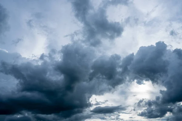 Black clouds before the storm and the rain