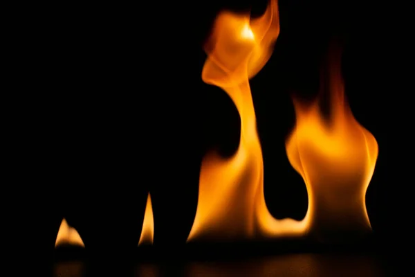 Burning Power Flame Flames Burning Sparks Close Fire Patterns Glow — Stock Photo, Image