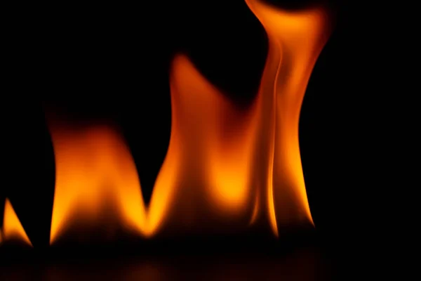 Paląca Moc Płomienia Płomieni Płonących Iskier Zbliżenie Wzory Ognia Blask — Zdjęcie stockowe