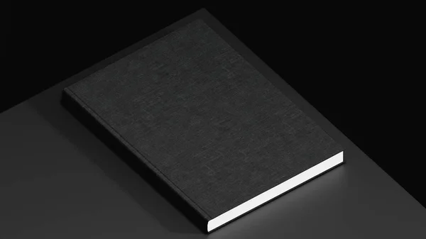 3D rendering A4 white book mockup. Empty book. Clean book cover mockup