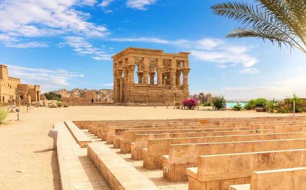 Киоск Траяна Руины Храма Филе Асуан Египет — стоковое фото