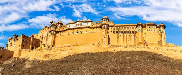 Panorama Amber Fort Close View Jaipur Rajasthan India — ストック写真