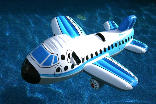 Avião inflável na água Fotografias De Stock Royalty-Free