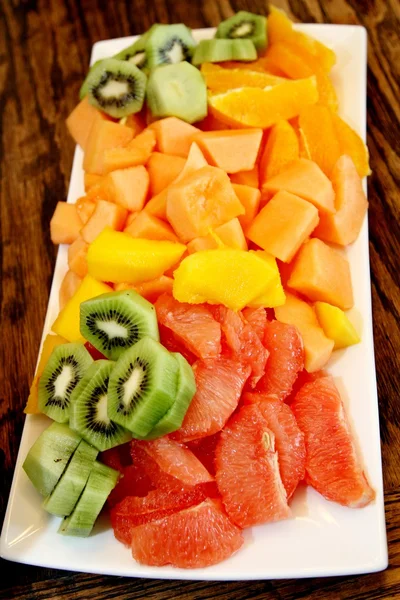 Fruit salade schotel — Stockfoto