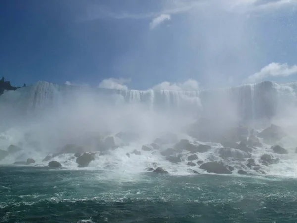 Berömda Niagarafallen Ontario Vintern — Stockfoto