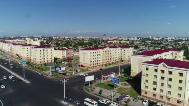 Panorama Residential Area Tashkent Shoot Drone Afternoon Blocks High Rise — Stockvideo