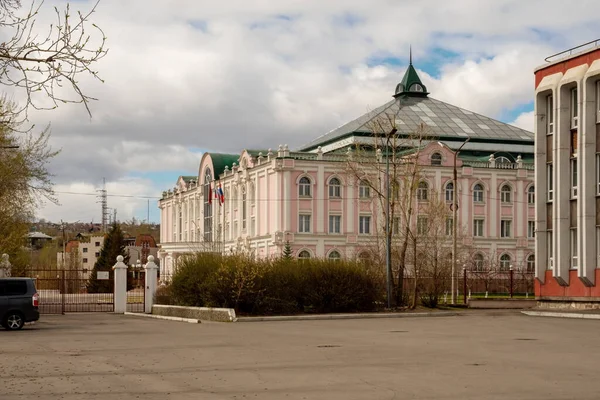 Orfanotrofio Lyceum Prende Nome Khazret Medzhidovich Sovmen Numero Duascar Street — Foto Stock