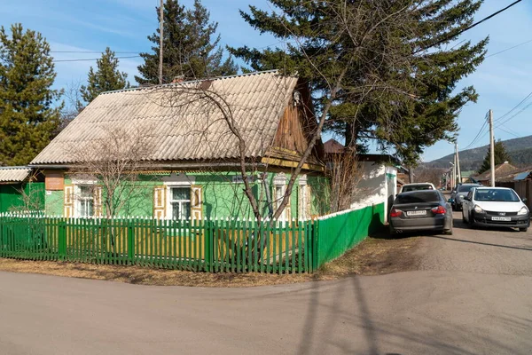 Ovsyanka Región Krasnoyarsk Abril 2019 Cerca Casa Museo Del Escritor — Foto de Stock