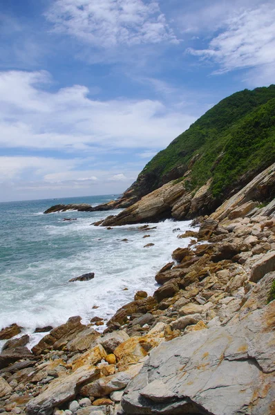 Seaside with great rocks at china — Stock Photo, Image