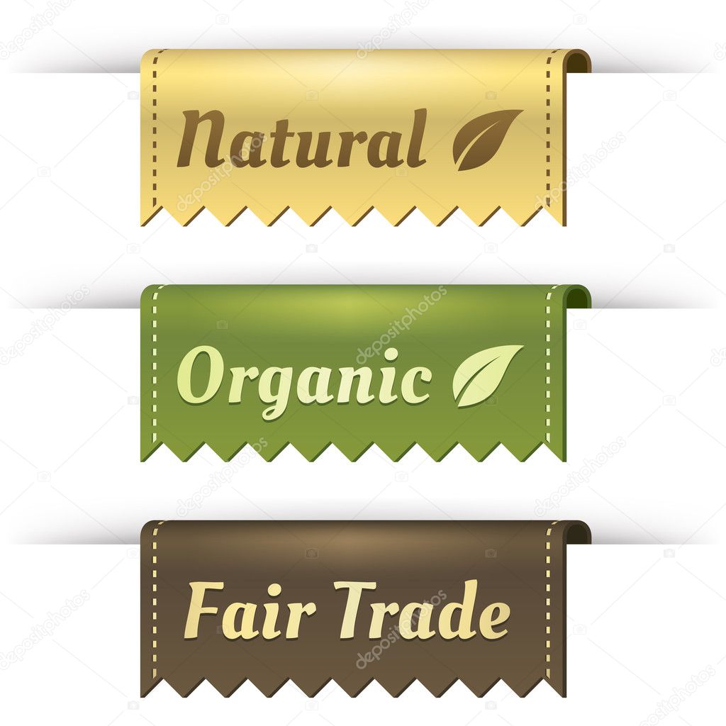 Stylish Tag Labels for Natural, Organic, and Fair Trade
