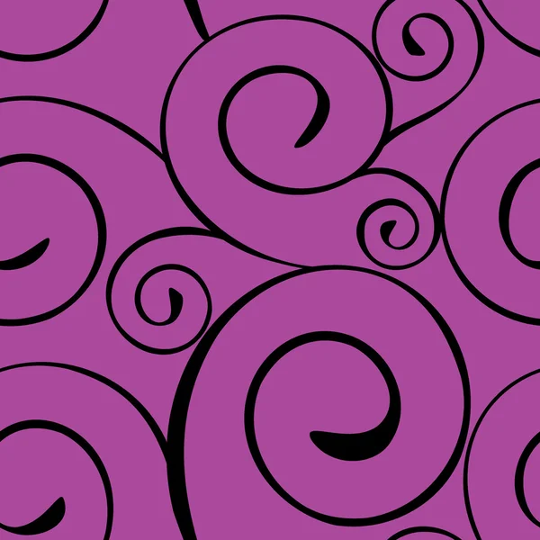 Seamless mönster med spiral lockar — Stock vektor