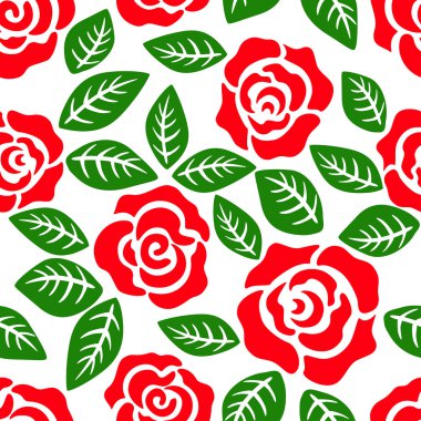 Dikişsiz çiçek gül deseni