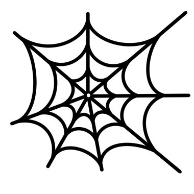 Spider net vector background clipart