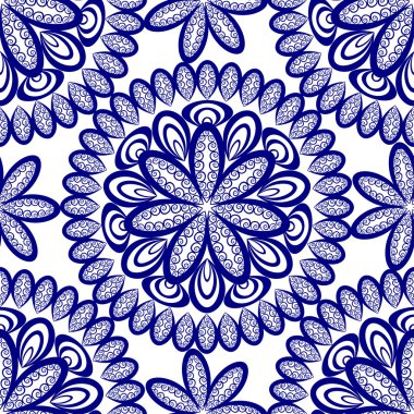 Dikişsiz soyut süsleme, Ajur bardak altlığı peçete, vektör