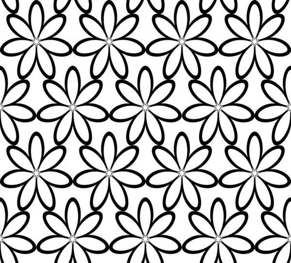 Ornement floral sans couture, illustration vectorielle — Image vectorielle