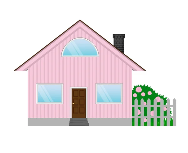 孤立在白色背景上的房子图标矢量插画 — 图库矢量图片