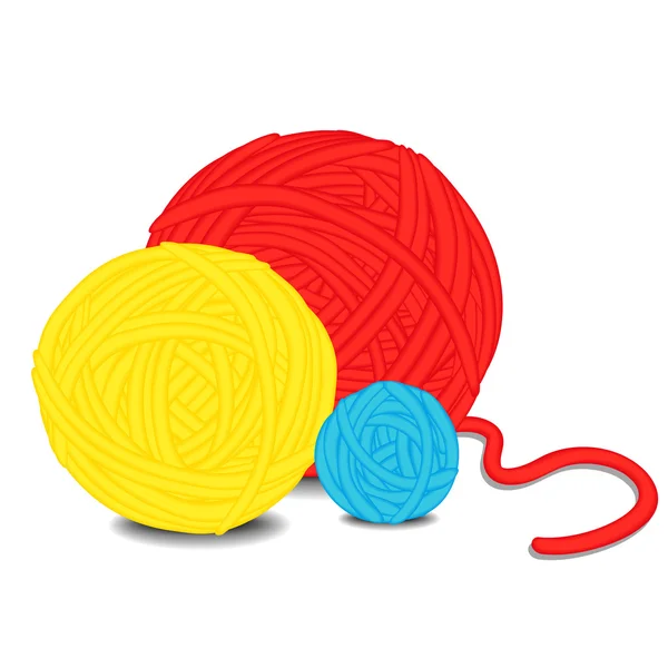 Balls of yarn — Stock Vector