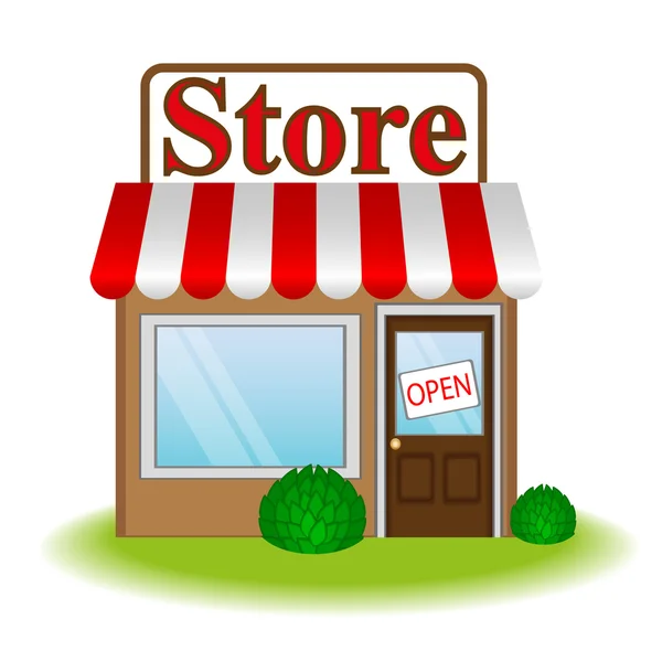 Vector illustration of store icon — Stock Vector