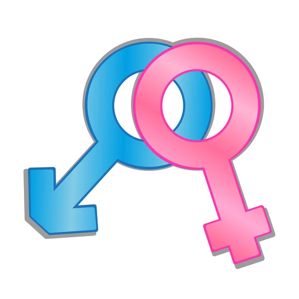 Male and Female Symbols — Stock Vector