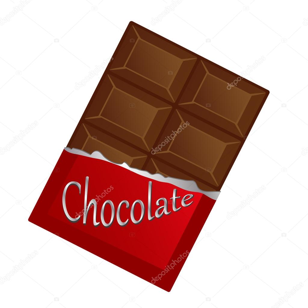 Milk chocolate, vector illustration