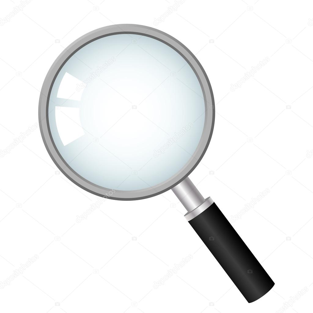 Magnifying glass, vector icon