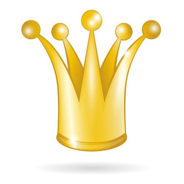 Gouden princess crown geïsoleerd op een witte achtergrondBeyaz bir arka plan üzerinde izole altın Prenses tacı