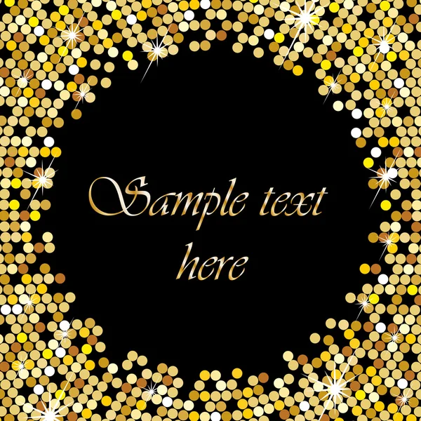 Gold frame with space for your text — Stock Vector