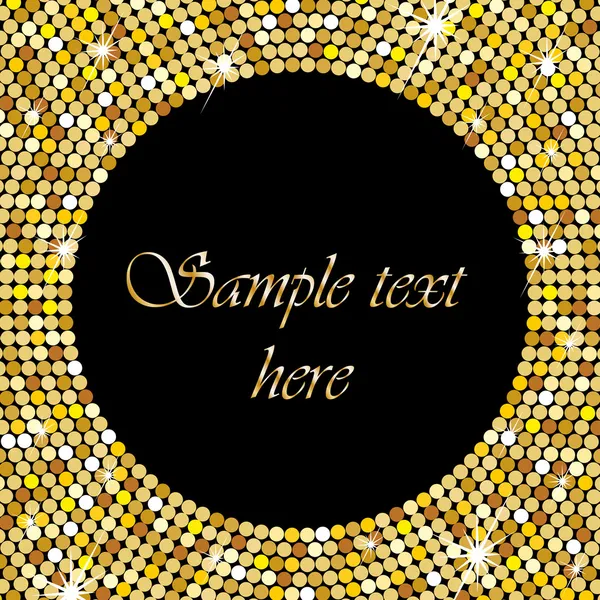 Gold frame with space for your text — Stock Vector