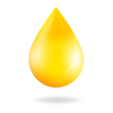 Yellow drop clipart