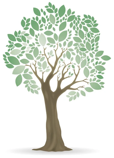Árbol vector ornamental — Vector de stock