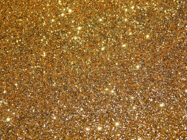 Golden Textured Shimmer Background Texture Gold Spark Glitter Selective Focus — 스톡 사진