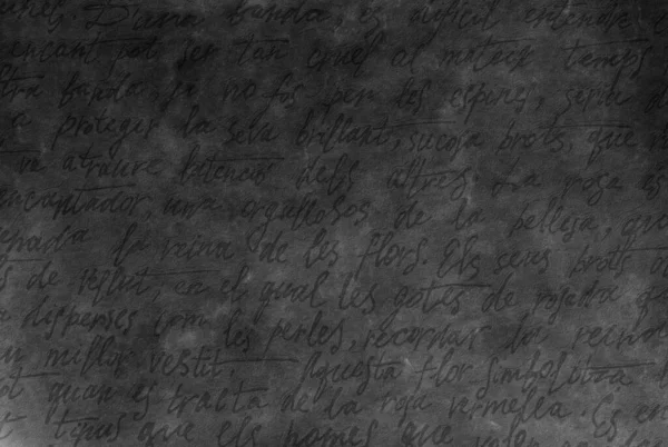 Μαύρη Αντίκα Αφηρημένη Ρετρό Δυσανάγνωστη Μελάνη Γραπτό Κείμενο Σκούρο Τοίχο — Φωτογραφία Αρχείου