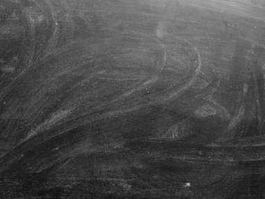 Black Blackboard Chalkboard texture.Empty blank grey dirty school board wall banner background backdrop with traces of chalk for text.School,Cafe,bakery,restaurant menu template wallpaper.Lettering.